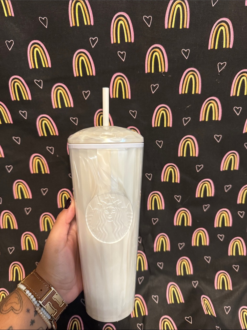 Starbucks White Pearl Dome Kaleidoscope (2022)